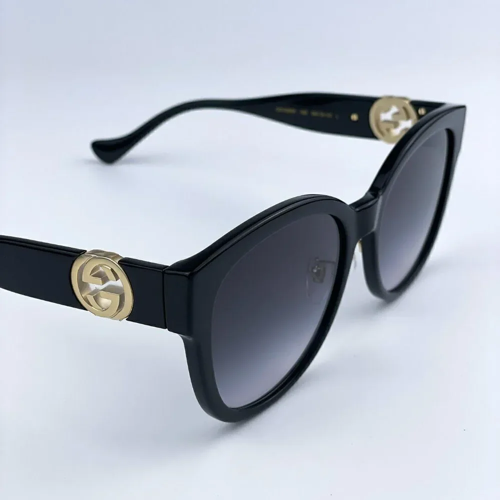 SALE! NEW Gucci GG1028SK 006 Black Grey Gradient Square Women Sunglasses